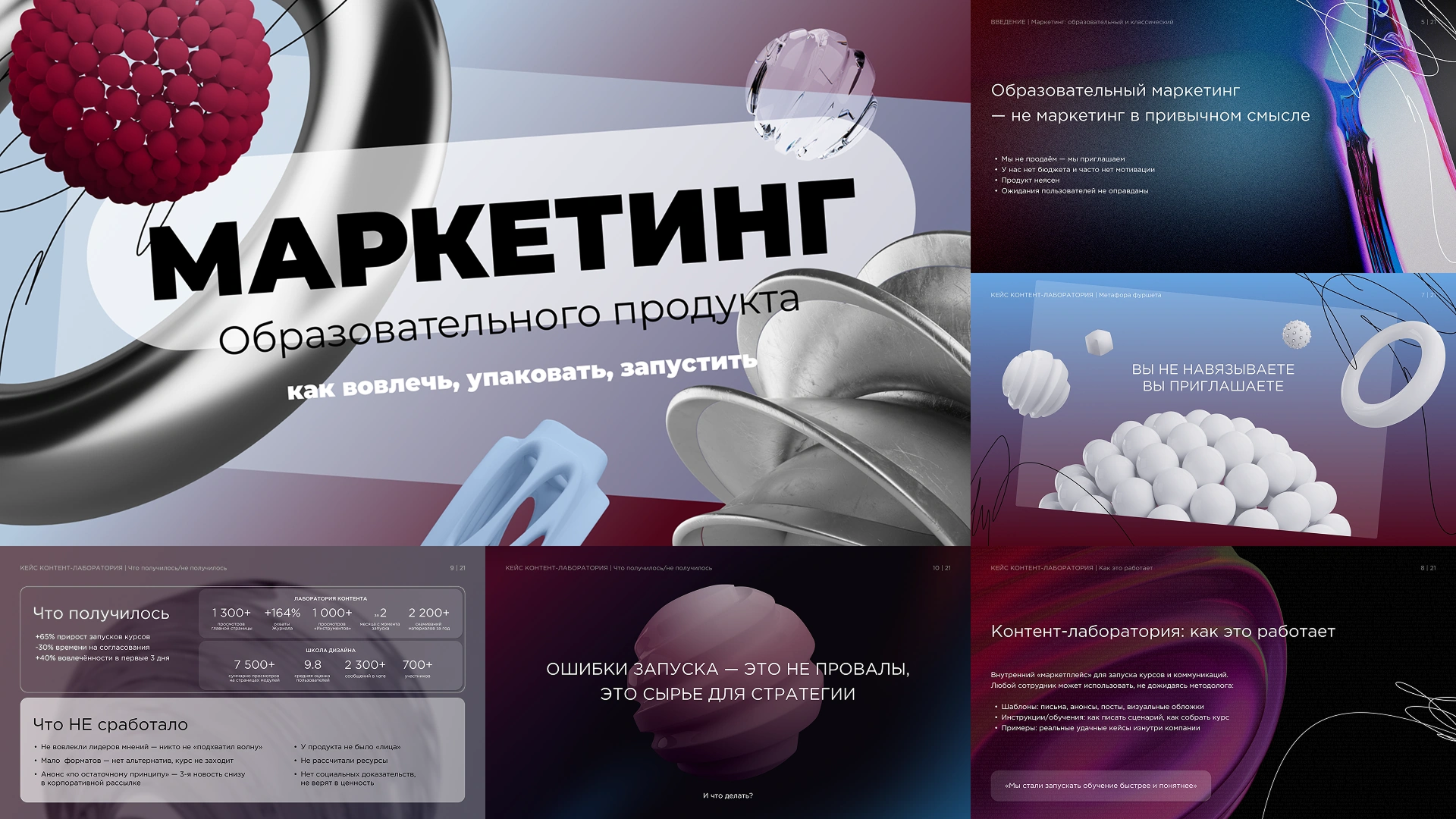 Презентация «Маркетинг образовательного продукта»: визуальная концепция